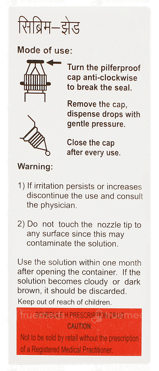 Cibrim Z Eye Drops 5ml