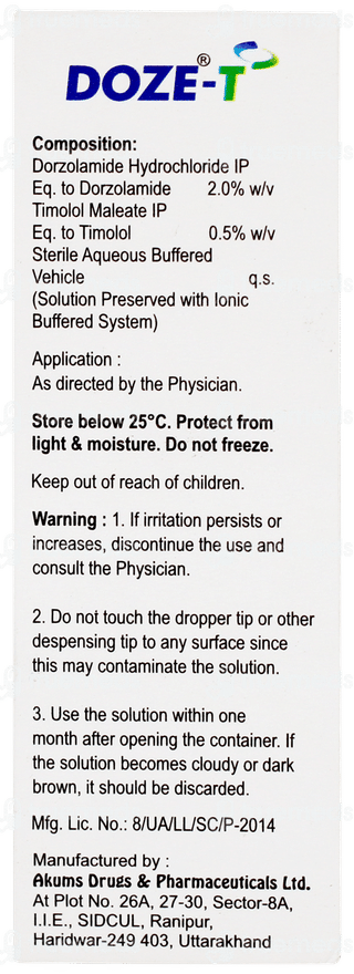 Doze T Eye Drops 5ml