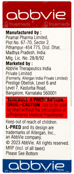 L Pred Ophthalmic Suspension 5ml L Pred Ophthalmic Suspension 5ml