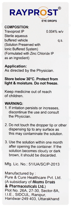 Rayprost Eye Drops 3ml
