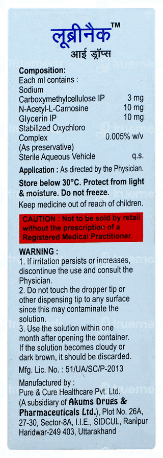 Lubrinac Eye Drops 10ml