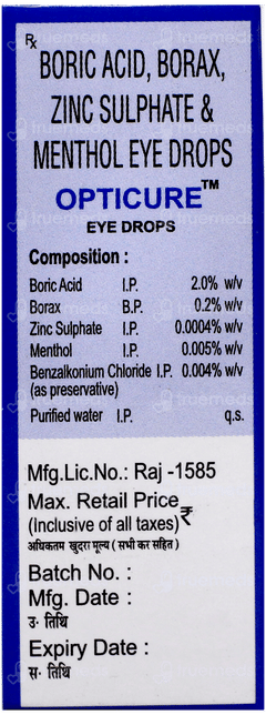 Opticure Eye Drops 10Ml