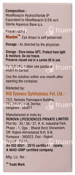 Maxim Eye Drops 5ml Maxim Eye Drops 5ml