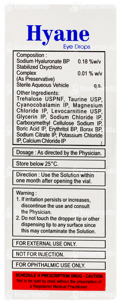 Hyane Eye Drops 10ml Hyane Eye Drops 10ml