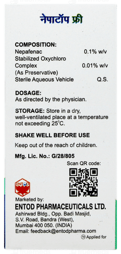 Nepatop Free Eye Drops 5ml