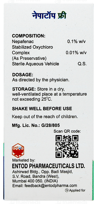 Nepatop Free Eye Drops 5ml