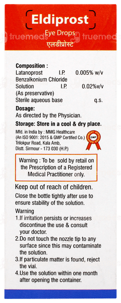 Eldiprost Eye Drops 2.5ml Eldiprost Eye Drops 2.5ml