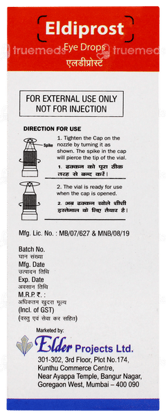 Eldiprost Eye Drops 2.5ml Eldiprost Eye Drops 2.5ml