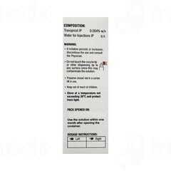 Travoprostin Eye Drops 5Ml Travoprostin Eye Drops 5Ml