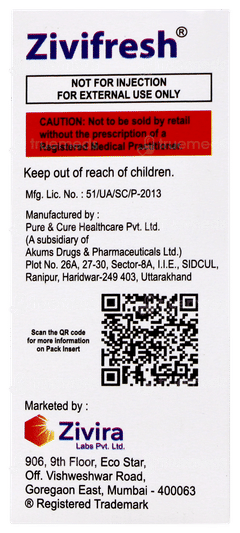 Zivifresh Eye Drops 10ml Zivifresh Eye Drops 10ml