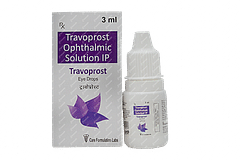 Travoprost 0.004 % Solutions Eye Drops 3 ML