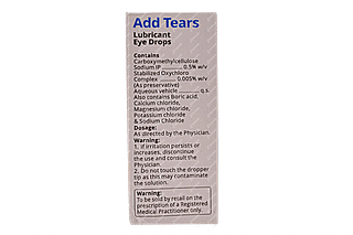 Add Tears Lubricant 0.5 % Eye Drop 10 ML