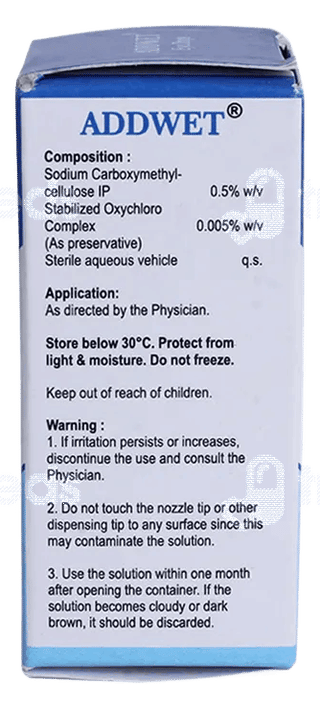 Addwet Eye Drops 10Ml