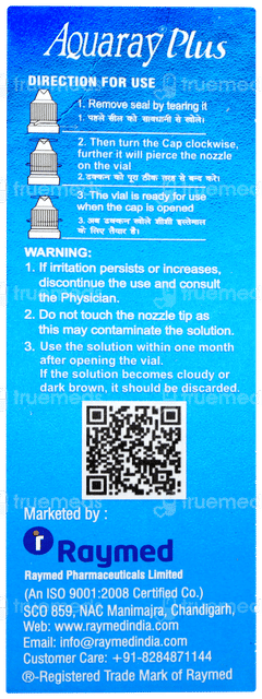 Aquaray Plus Eye Drops 10ml