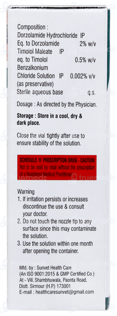 Dorzid T Eye Drops 5ml