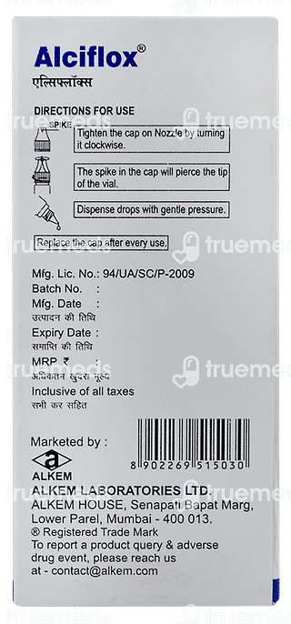 Alciflox 0.3 % Eye Drops 15 ML