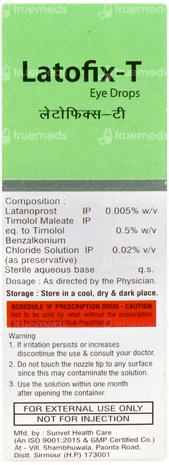 Latofix T Eye Drops 2.5ml