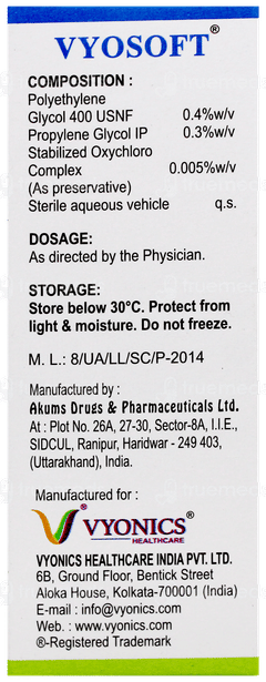 Vyosoft Eye Drops 10Ml