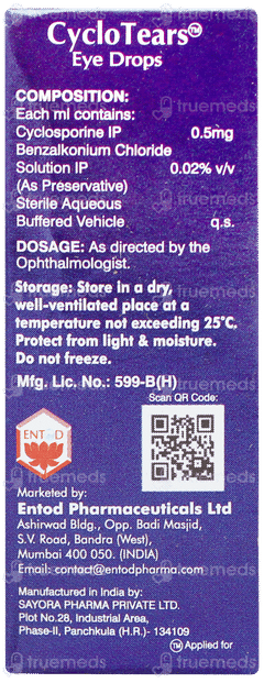Cyclo Tears Eye Drops 3ml