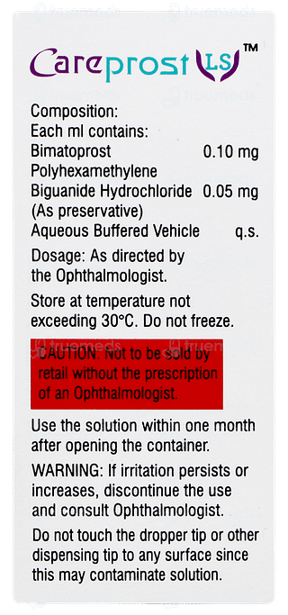 Careprost Ls Bkc Free Eye Drops 3ml