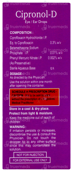 Cipronol D Eye/ear Drops 10ml
