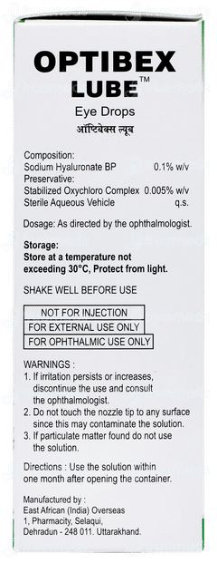 Optibex Lube Eye Drops 10ml Optibex Lube Eye Drops 10ml