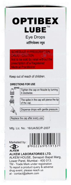 Optibex Lube Eye Drops 10ml Optibex Lube Eye Drops 10ml