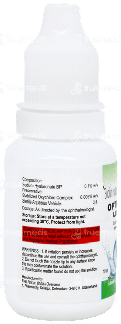 Optibex Lube Eye Drops 10ml Optibex Lube Eye Drops 10ml