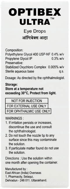 Optibex Ultra Eye Drops 10ml