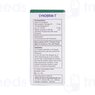 Synobrim T Eye Drops 5ml