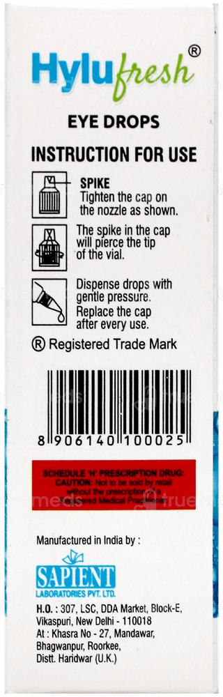 Hylu Fresh Eye Drops 10Ml