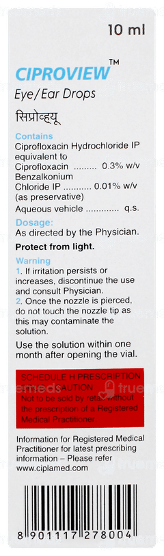 Ciproview Eye/ear Drops 10ml