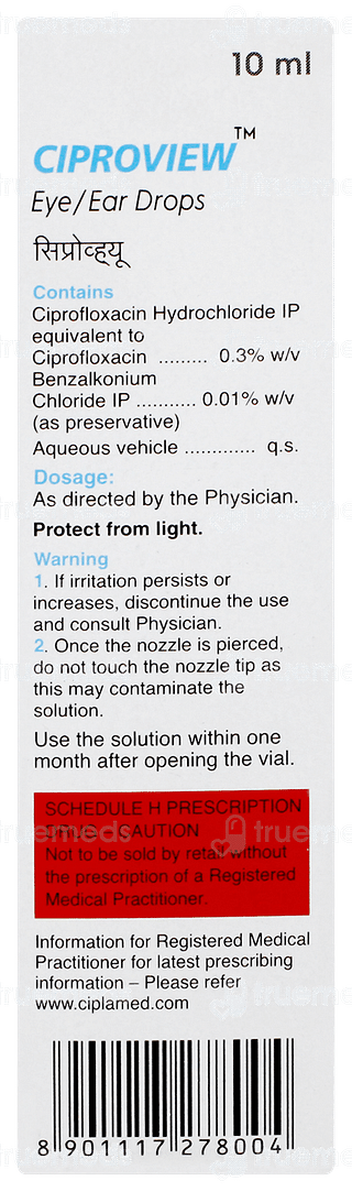 Ciproview Eye/ear Drops 10ml