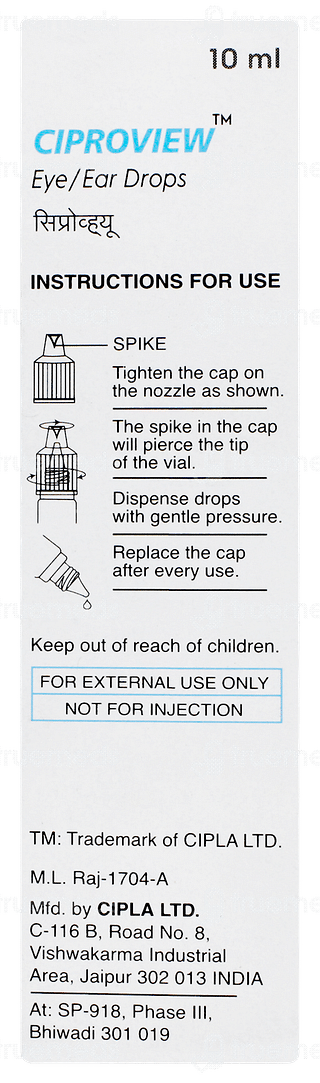 Ciproview Eye/ear Drops 10ml