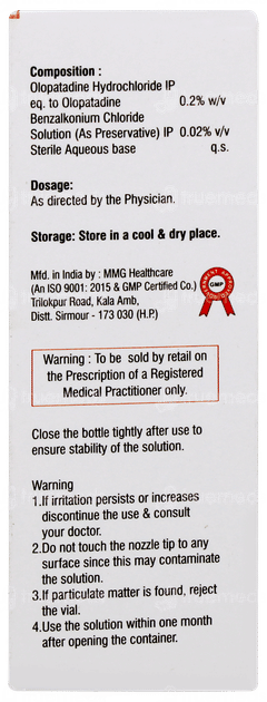 Olpatine 0.2 Eye Drops 5ml