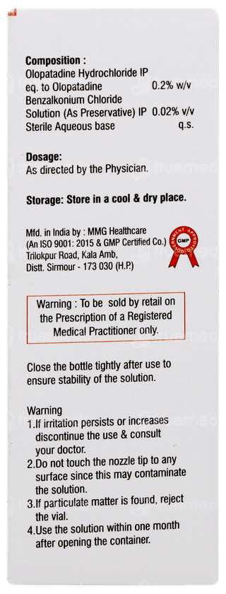 Olpatine 0.2 Eye Drops 5ml