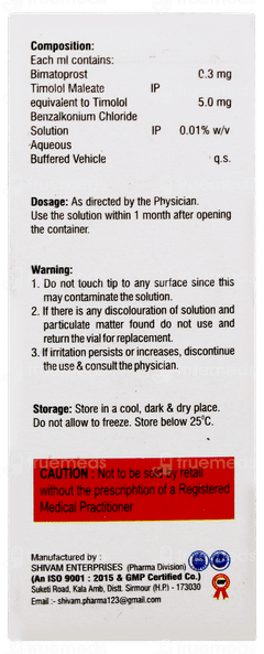 Bimatos T Eye Drops 3ml Bimatos T Eye Drops 3ml