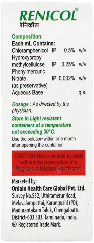 Renicol Eye Drops 10ml