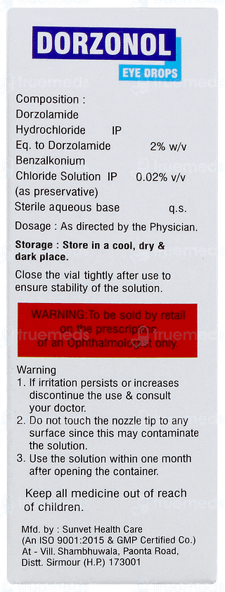 Dorzonol Eye Drops 5ml