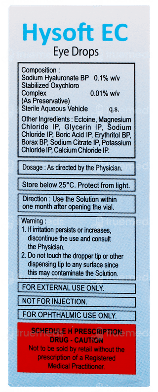 Hysoft Ec Eye Drops 10ml