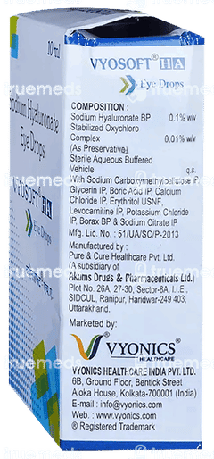 Vyosoft Ha Eye Drops 10ml