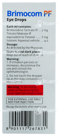 Brimocom Pf Eye Drops 10ml Brimocom Pf Eye Drops 10ml