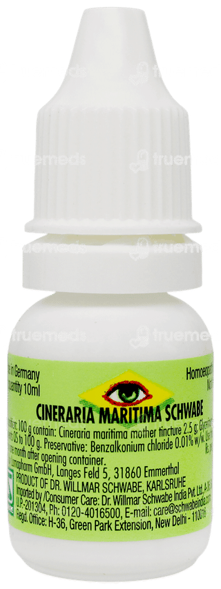 Dr Willmar Schwabe Cineraria Maritima Eye Drops 10ml