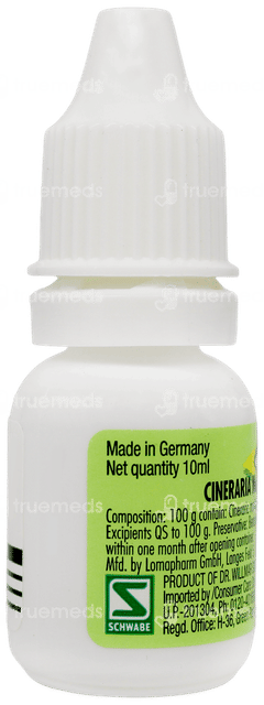 Dr Willmar Schwabe Cineraria Maritima Eye Drops 10ml