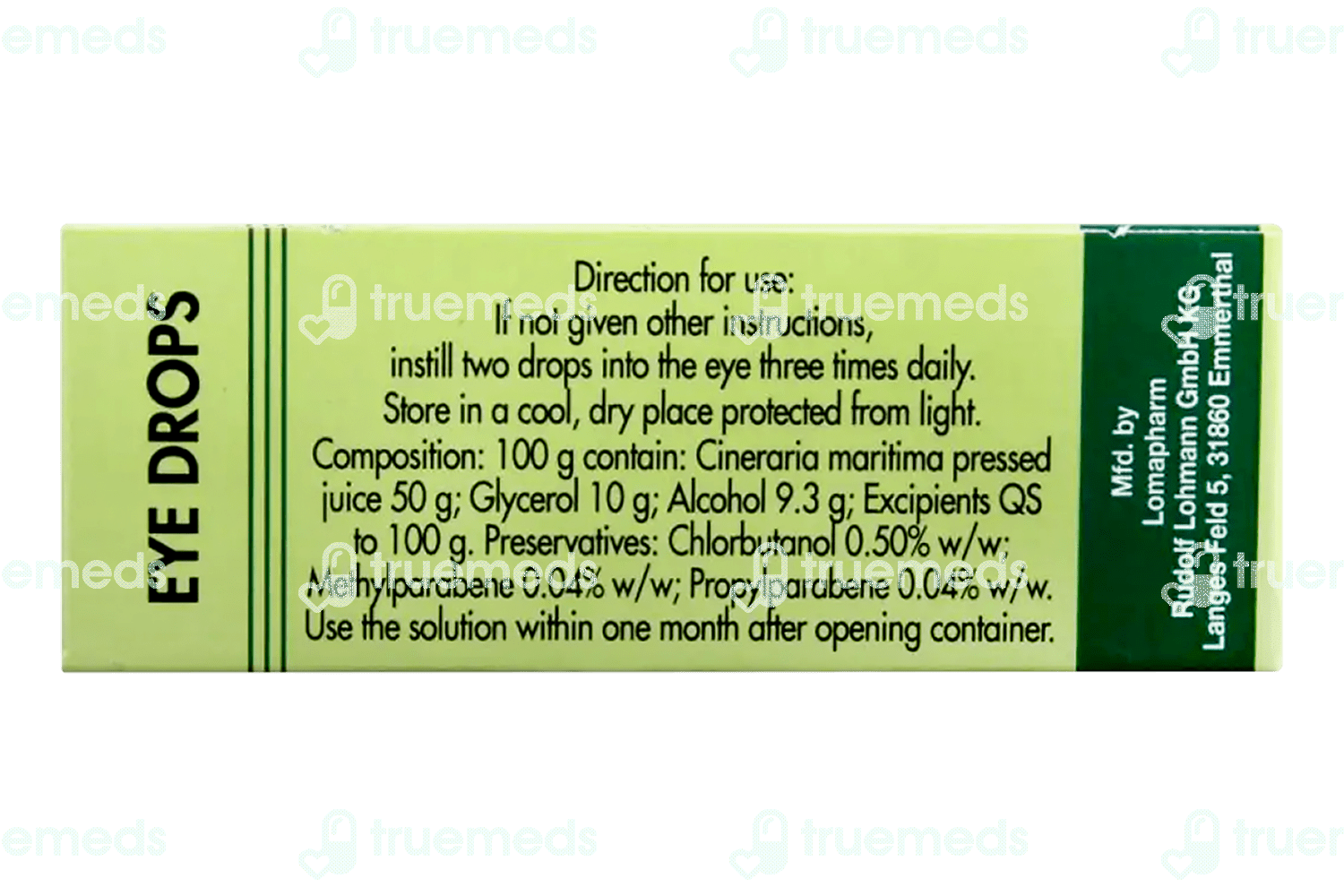 Dr Willmar Schwabe Germany Cineraria Maritima Eye Drop 10 Ml Uses