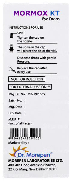 Mormox Kt Eye Drops 5ml