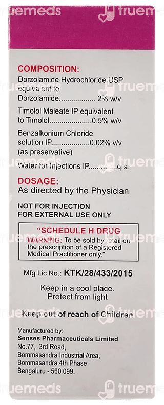 Dozolamide T Eye Drops 5ml