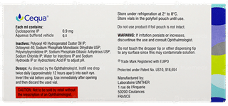 Cequa Ophthalmic Solution 025 Ml Pack Of 10 Uses Side Effects Cequa Ophthalmic Solution 025 Ml Pack Of 10 Uses Side Effects