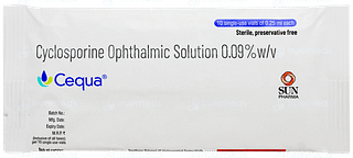 Cequa 0.25ml Pack Of 10 Ophthalmic Solution