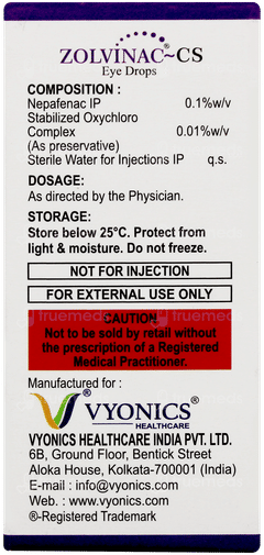 Zolvinac Cs Eye Drops 5ml